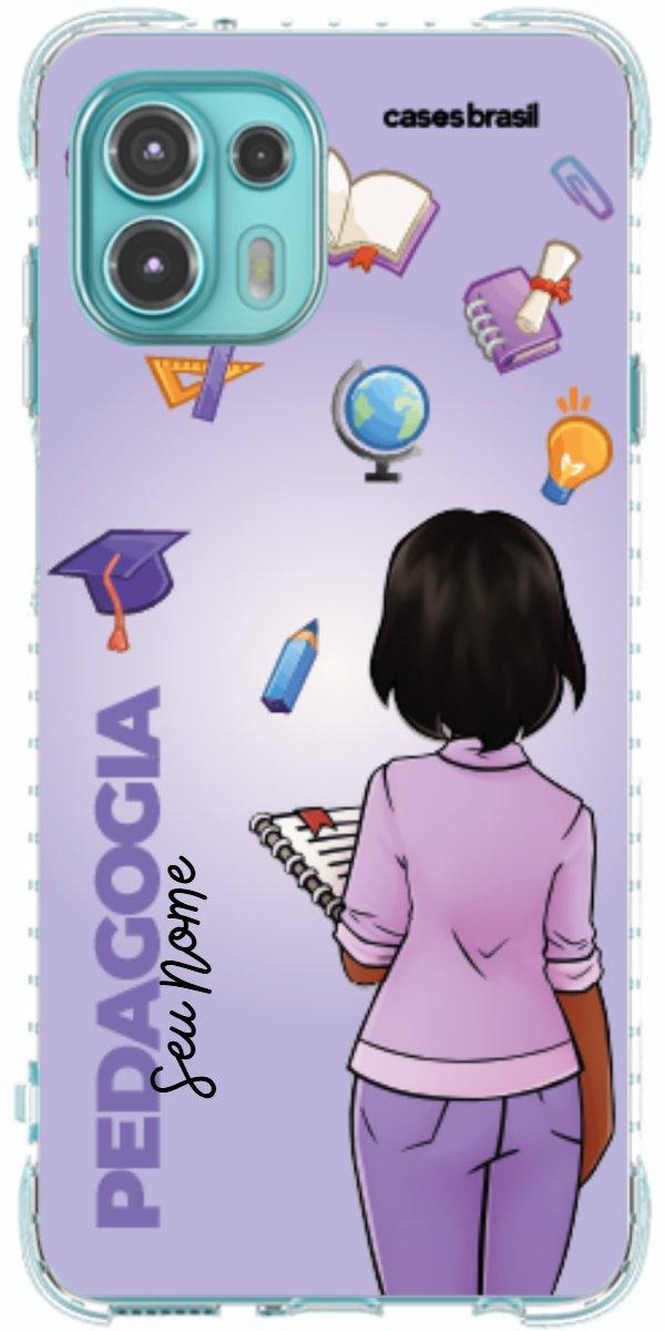 Capinha para celular Pedagogia - Boneca Profissão Com Fundo