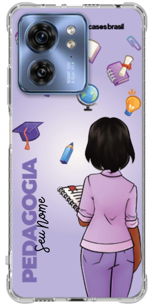 Capinha para celular Pedagogia - Boneca Profissão Com Fundo