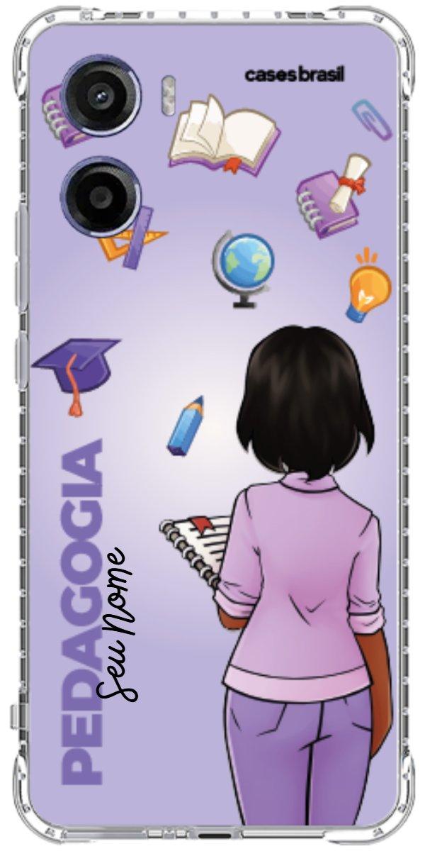 Capinha para celular Pedagogia - Boneca Profissão Com Fundo
