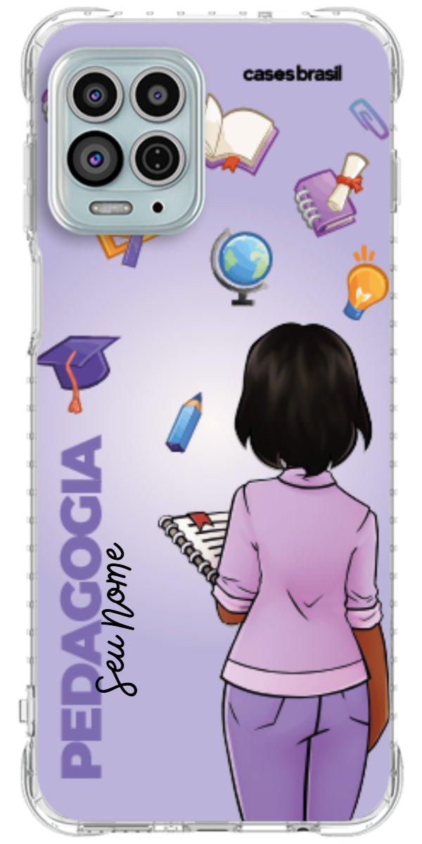 Capinha para celular Pedagogia - Boneca Profissão Com Fundo