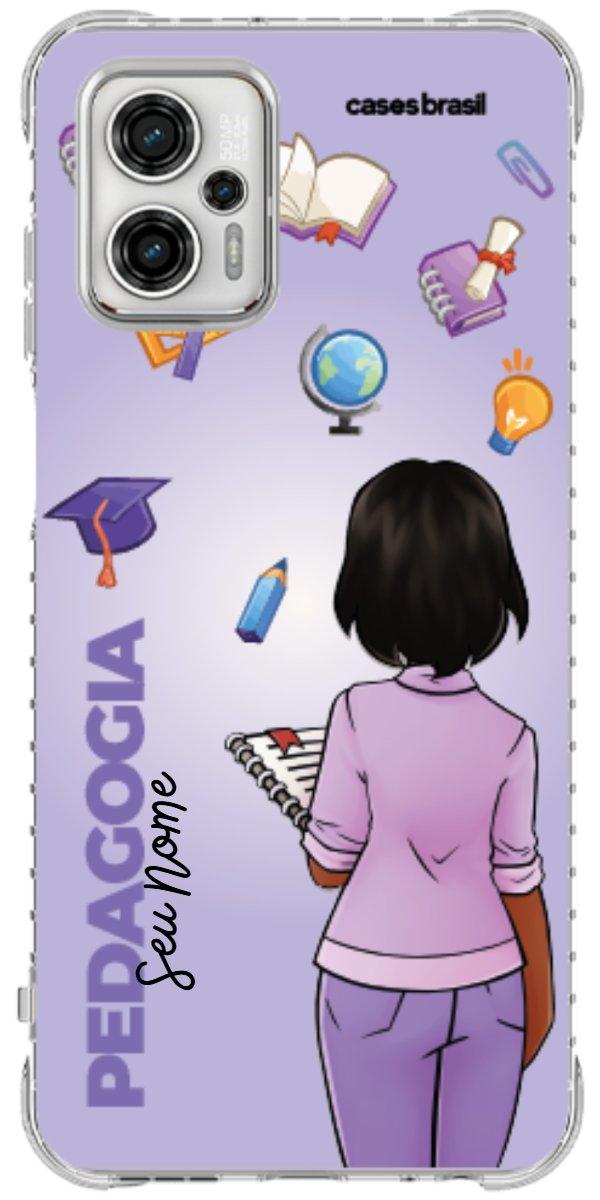 Capinha para celular Pedagogia - Boneca Profissão Com Fundo