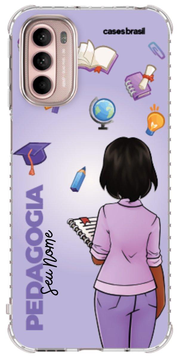 Capinha para celular Pedagogia - Boneca Profissão Com Fundo