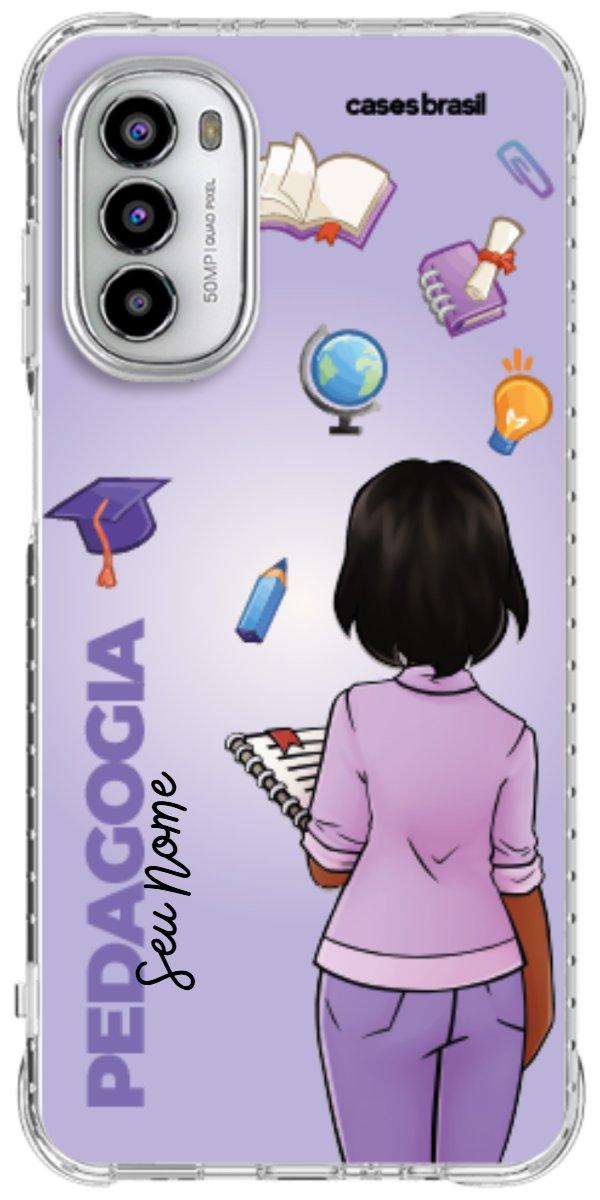 Capinha para celular Pedagogia - Boneca Profissão Com Fundo