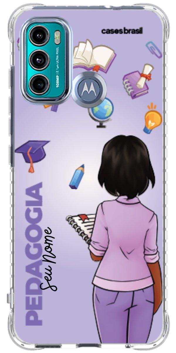 Capinha para celular Pedagogia - Boneca Profissão Com Fundo
