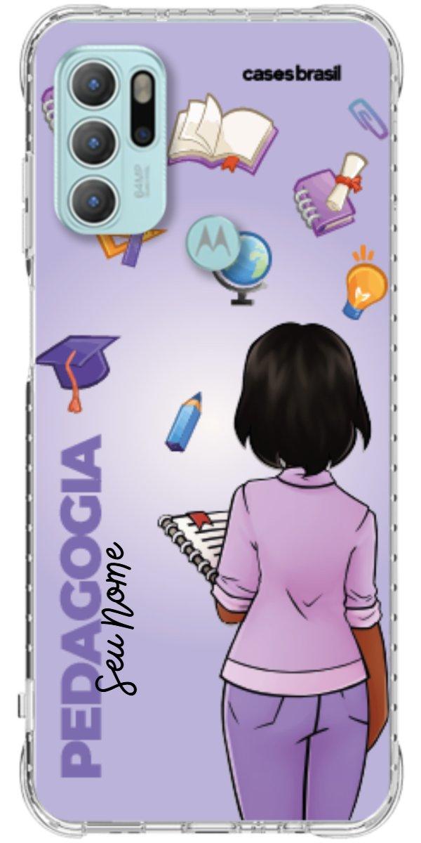 Capinha para celular Pedagogia - Boneca Profissão Com Fundo