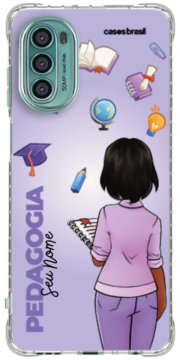 Capinha para celular Pedagogia - Boneca Profissão Com Fundo