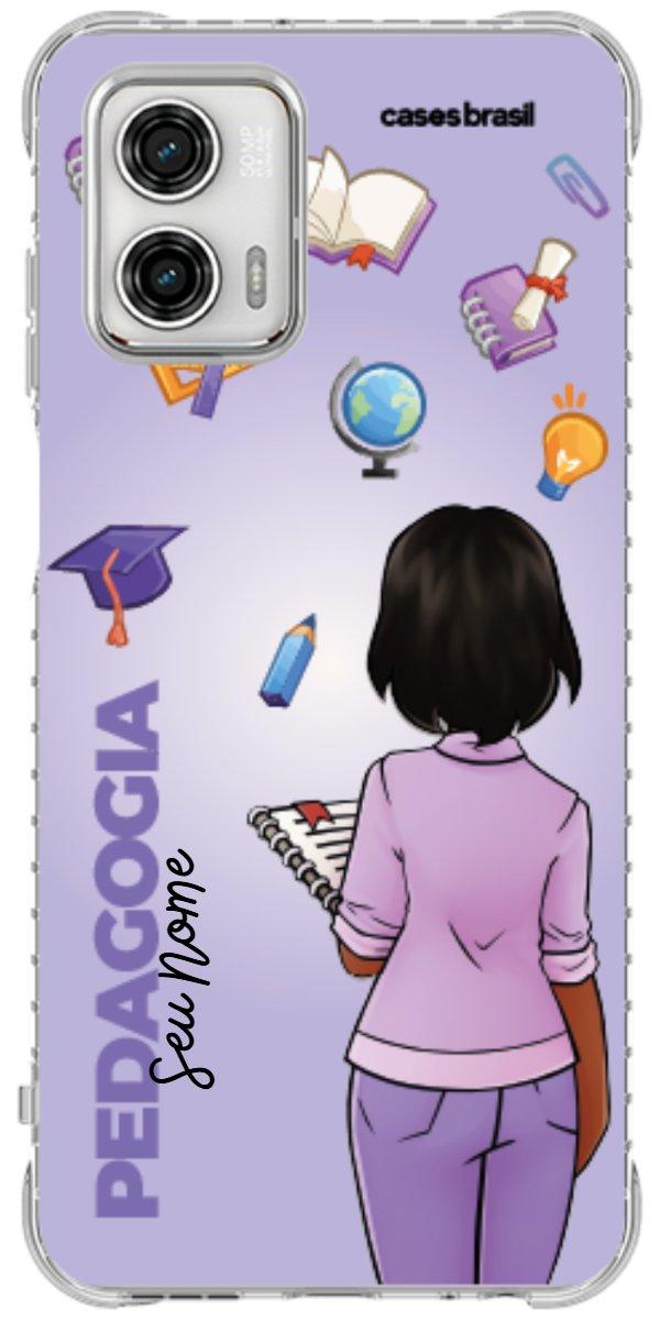 Capinha para celular Pedagogia - Boneca Profissão Com Fundo