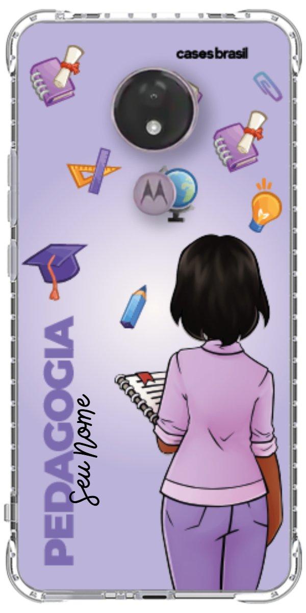 Capinha para celular Pedagogia - Boneca Profissão Com Fundo