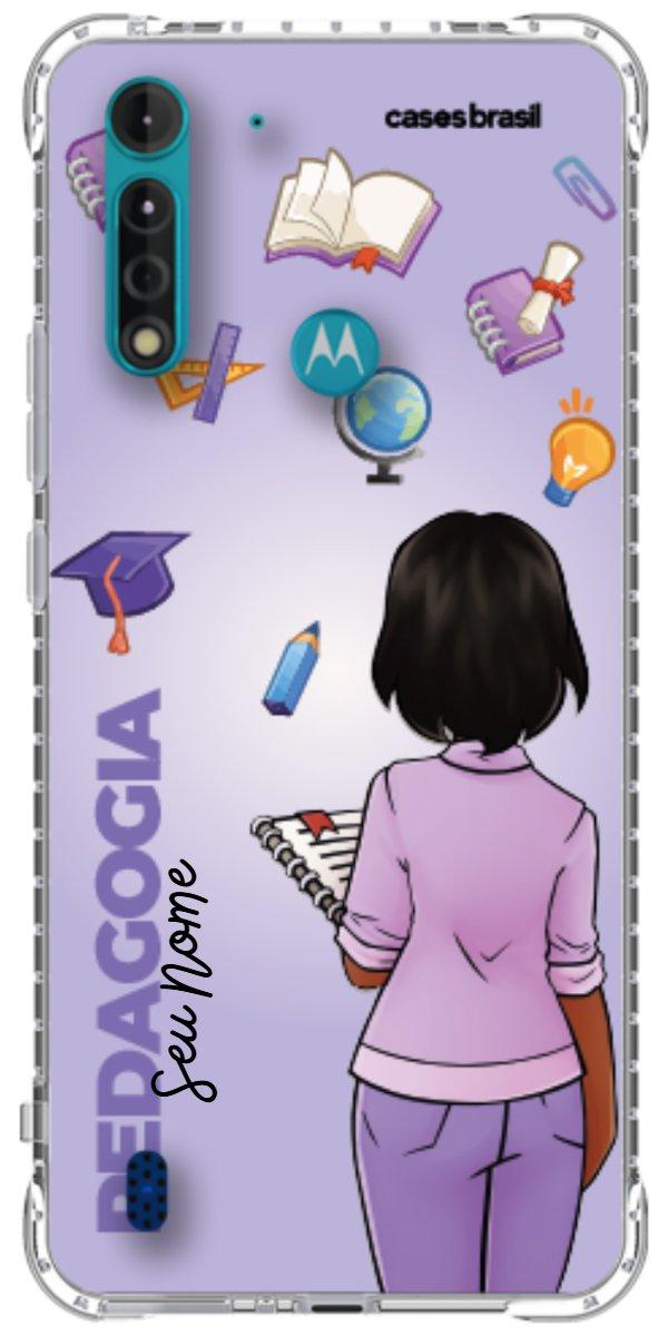 Capinha para celular Pedagogia - Boneca Profissão Com Fundo
