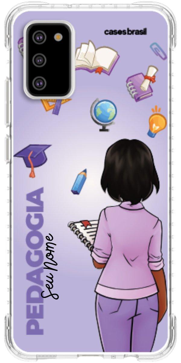 Capinha para celular Pedagogia - Boneca Profissão Com Fundo
