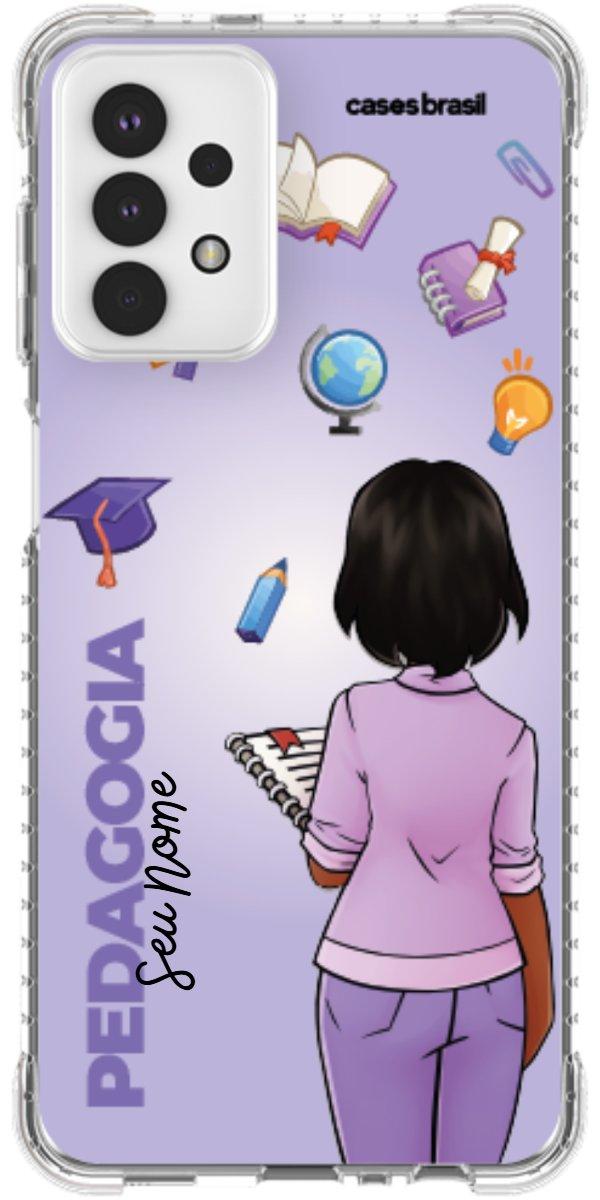 Capinha para celular Pedagogia - Boneca Profissão Com Fundo