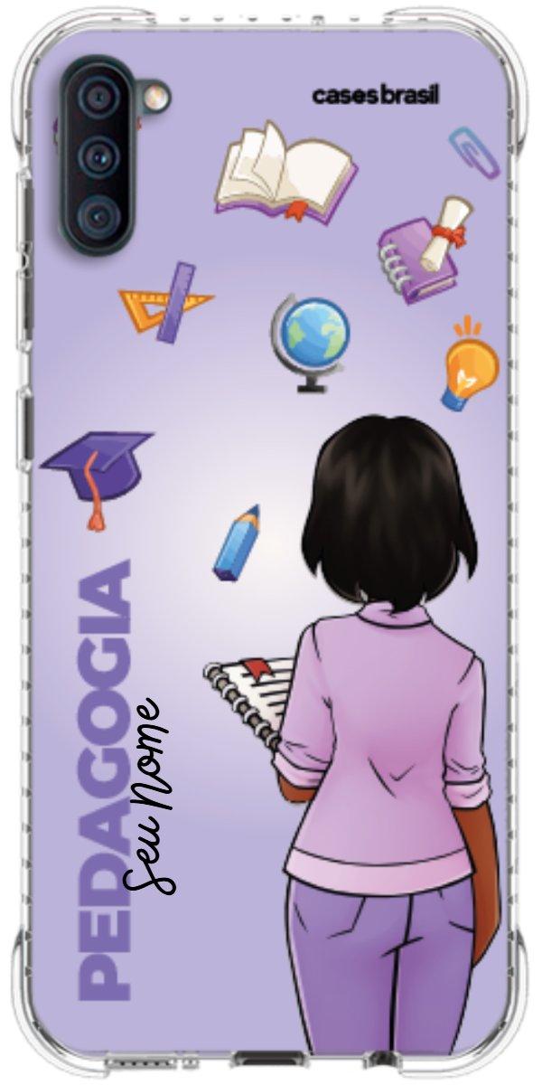Capinha para celular Pedagogia - Boneca Profissão Com Fundo