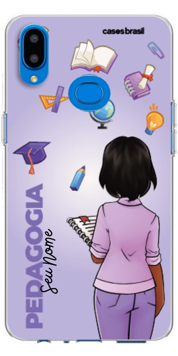 Capinha para celular Pedagogia - Boneca Profissão Com Fundo