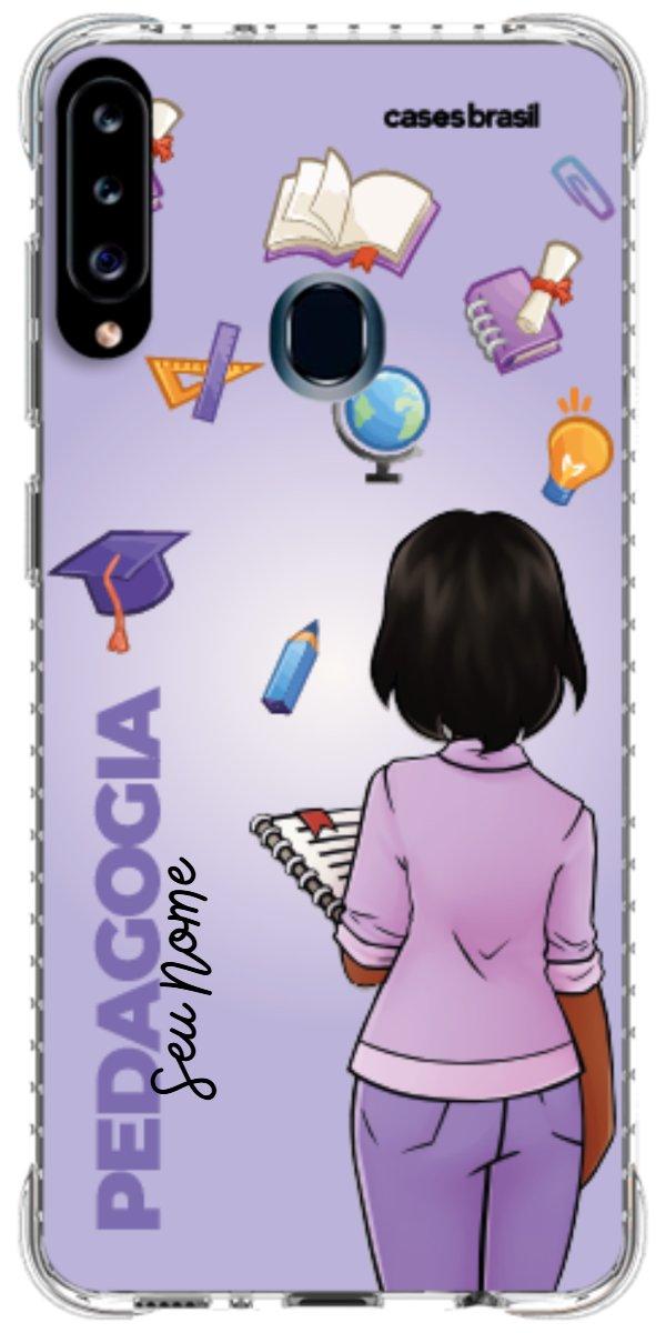 Capinha para celular Pedagogia - Boneca Profissão Com Fundo