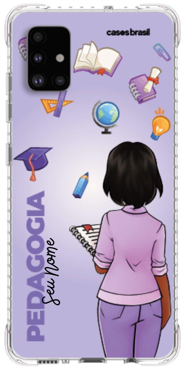 Capinha para celular Pedagogia - Boneca Profissão Com Fundo