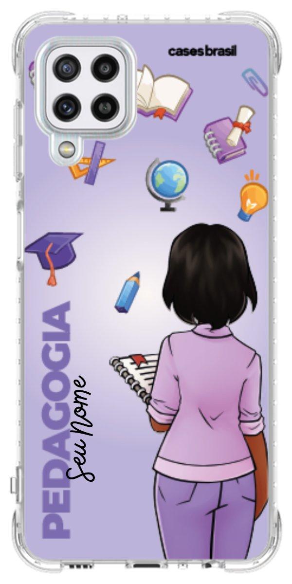 Capinha para celular Pedagogia - Boneca Profissão Com Fundo
