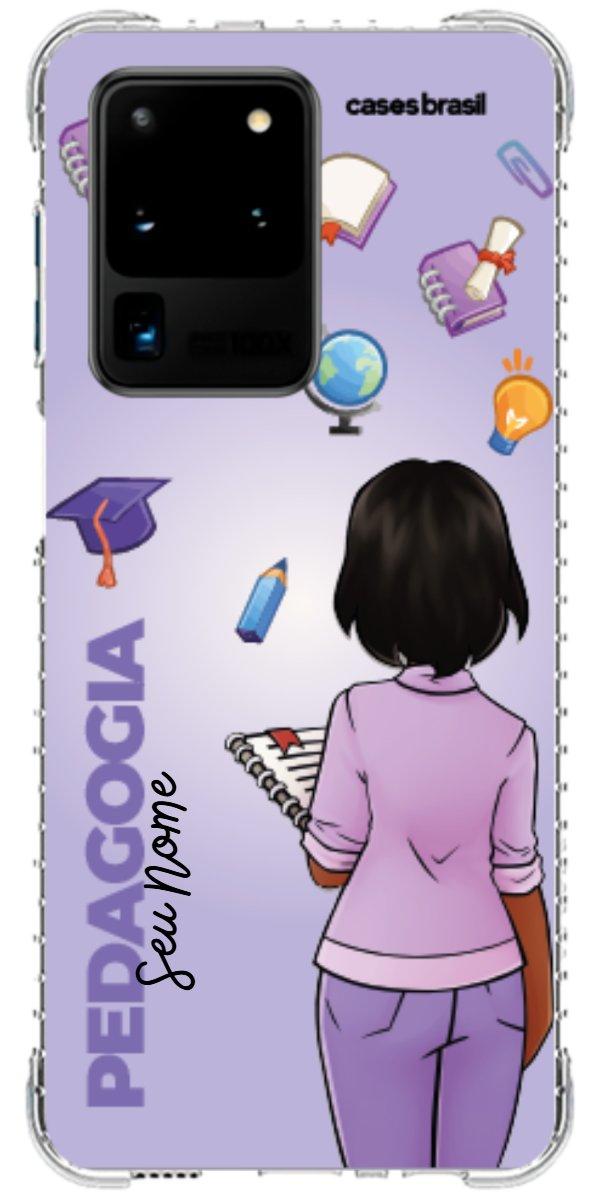 Capinha para celular Pedagogia - Boneca Profissão Com Fundo