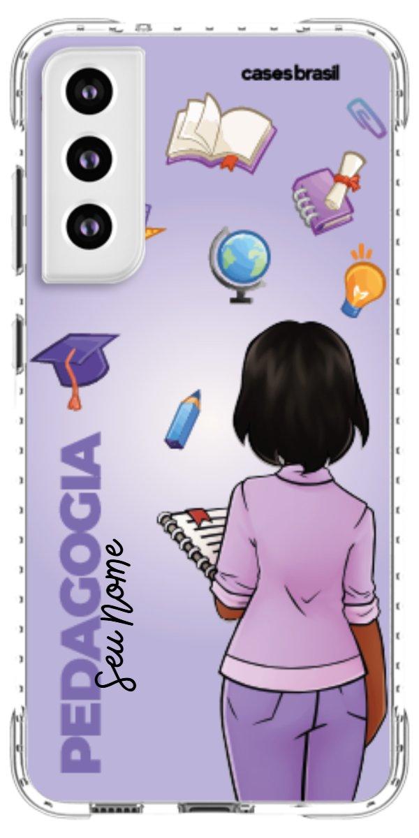 Capinha para celular Pedagogia - Boneca Profissão Com Fundo
