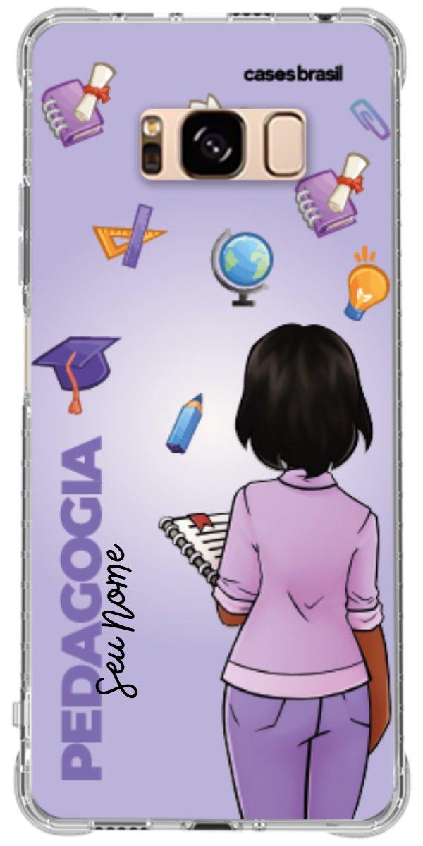 Capinha para celular Pedagogia - Boneca Profissão Com Fundo