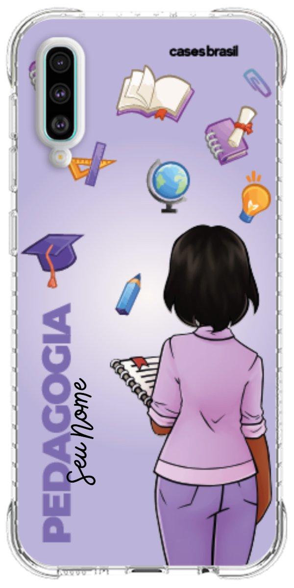 Capinha para celular Pedagogia - Boneca Profissão Com Fundo