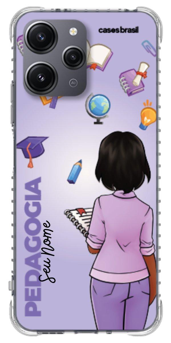 Capinha para celular Pedagogia - Boneca Profissão Com Fundo