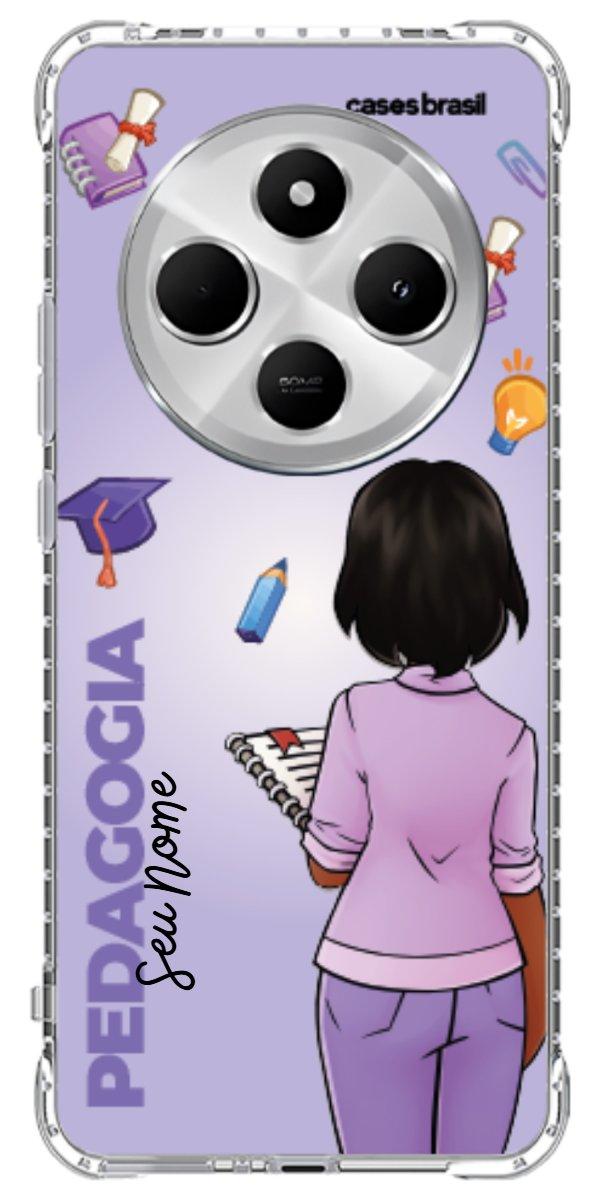 Capinha para celular Pedagogia - Boneca Profissão Com Fundo