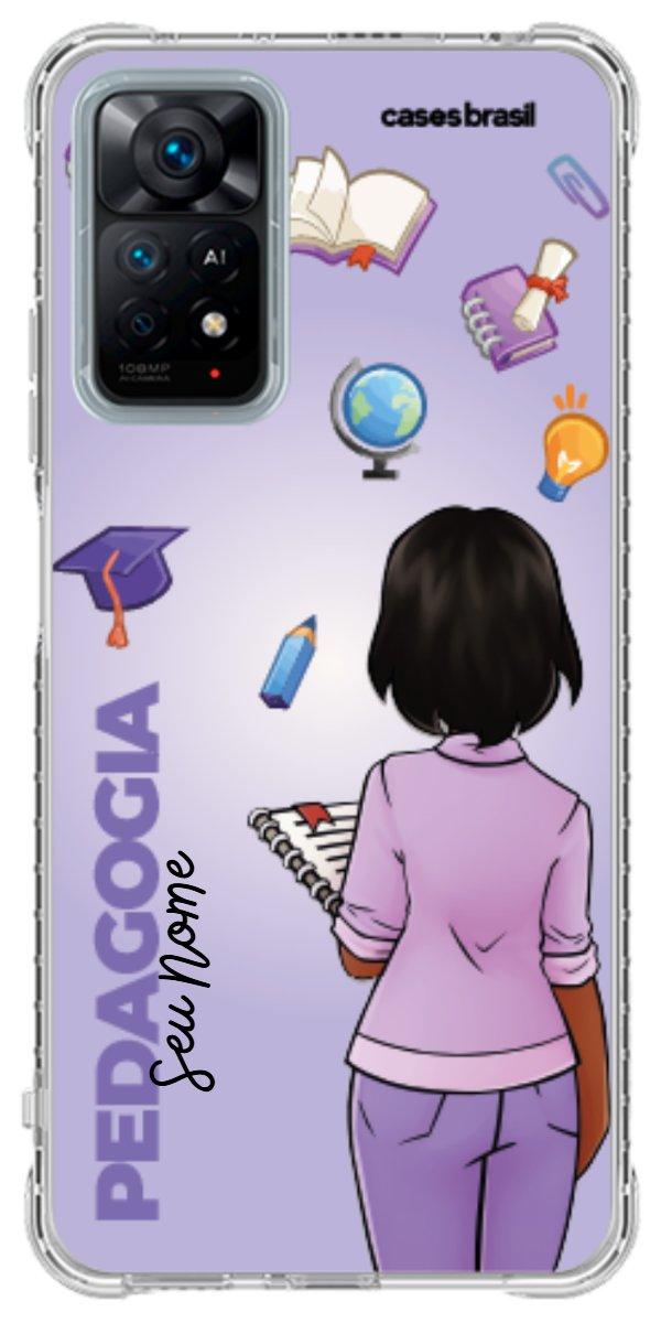 Capinha para celular Pedagogia - Boneca Profissão Com Fundo