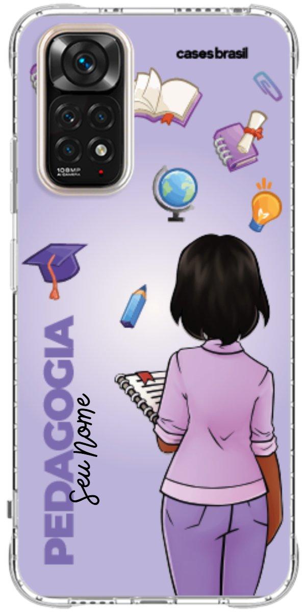 Capinha para celular Pedagogia - Boneca Profissão Com Fundo