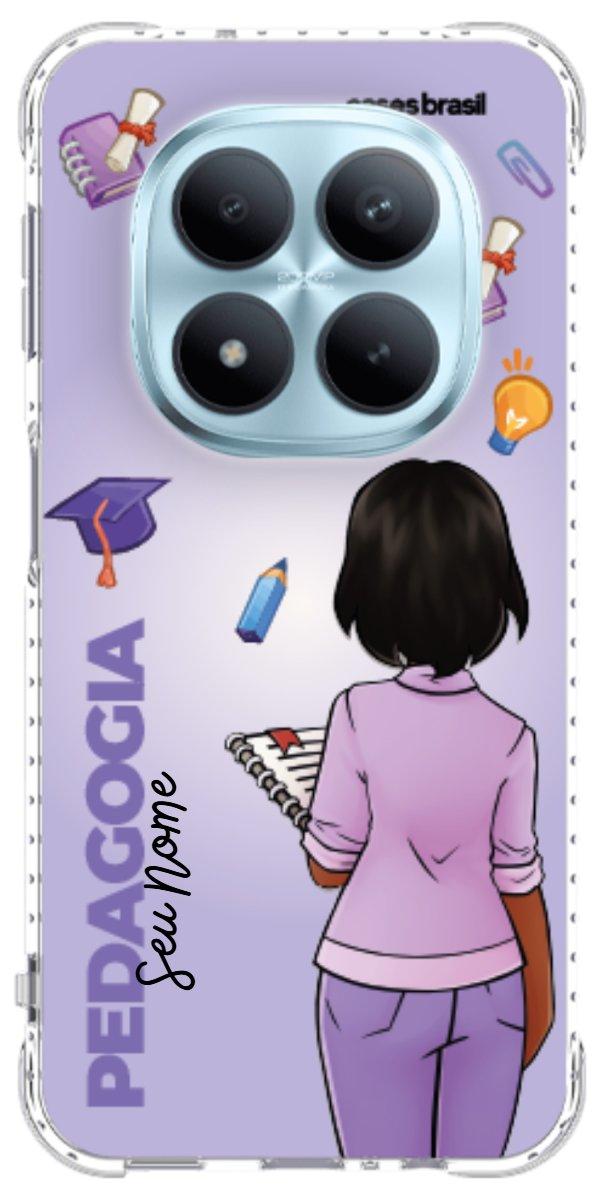 Capinha para celular Pedagogia - Boneca Profissão Com Fundo
