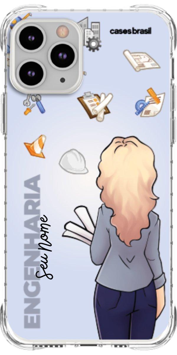 Capinha para Celular Engenharia - Boneca Profissão Com Fundo