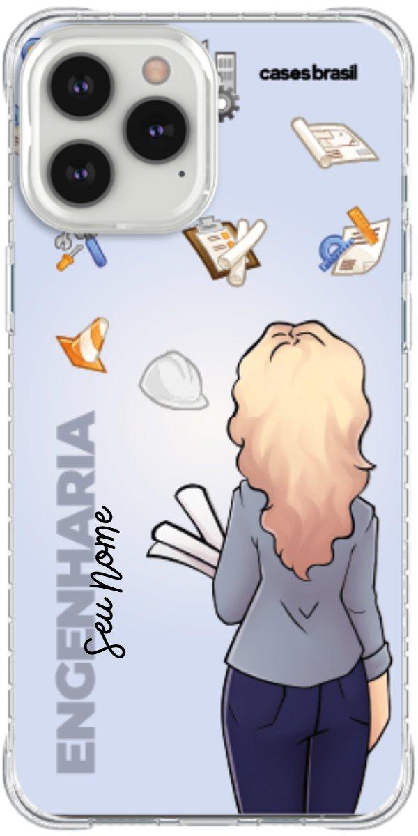 Capinha para Celular Engenharia - Boneca Profissão Com Fundo