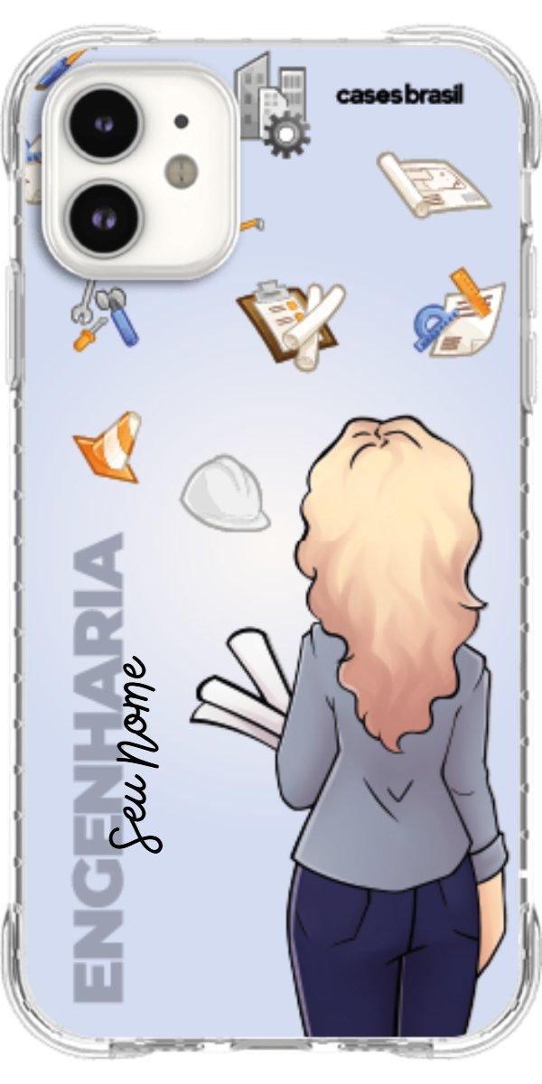 Capinha para Celular Engenharia - Boneca Profissão Com Fundo