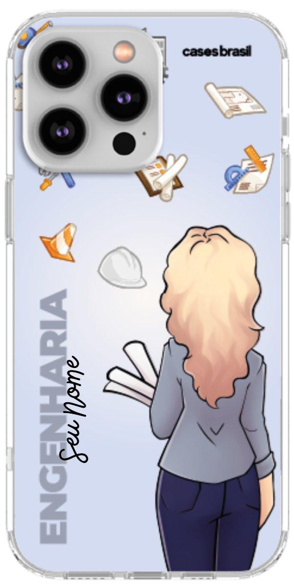 Capinha para Celular Engenharia - Boneca Profissão Com Fundo