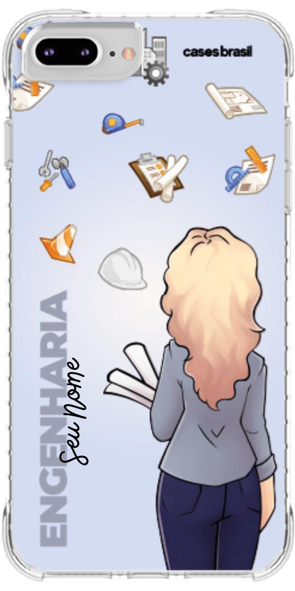 Capinha para Celular Engenharia - Boneca Profissão Com Fundo