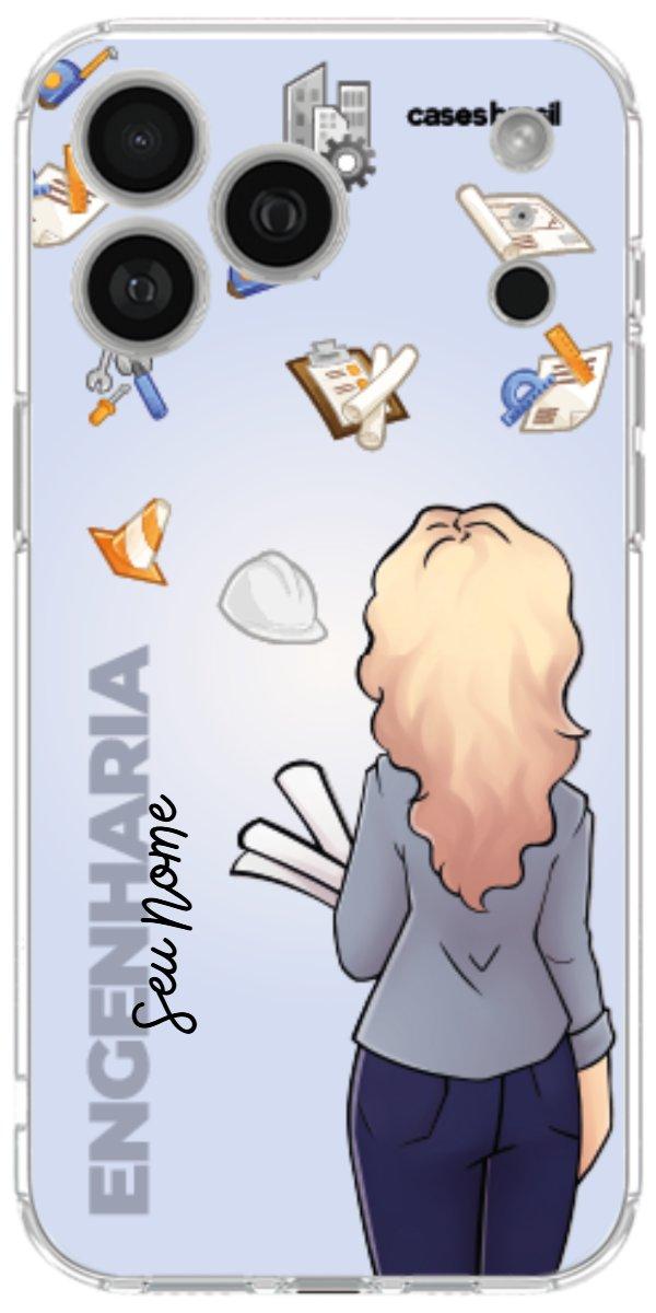 Capinha para Celular Engenharia - Boneca Profissão Com Fundo
