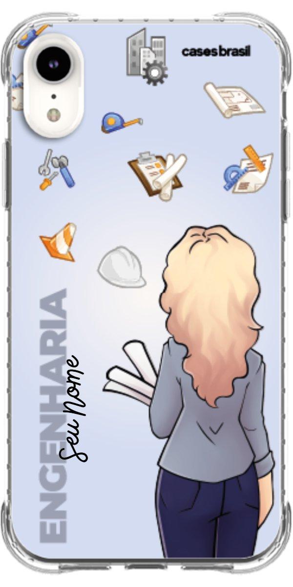 Capinha para Celular Engenharia - Boneca Profissão Com Fundo