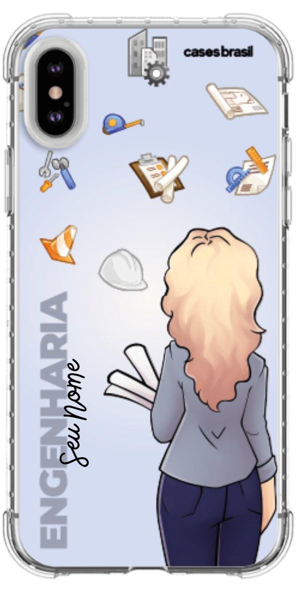Capinha para Celular Engenharia - Boneca Profissão Com Fundo