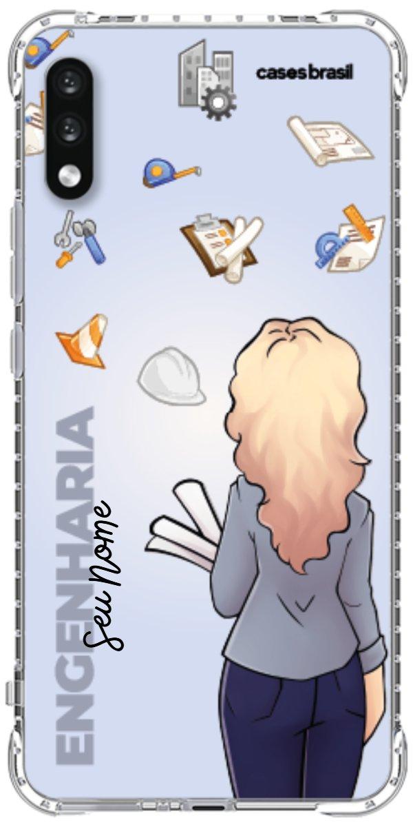 Capinha para Celular Engenharia - Boneca Profissão Com Fundo