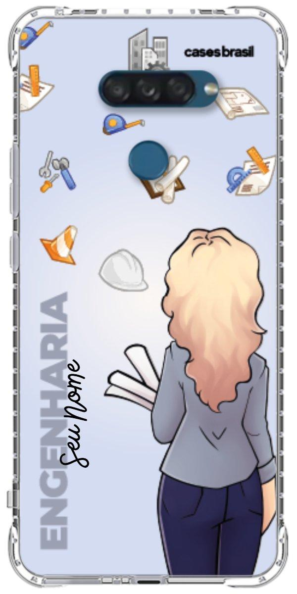 Capinha para Celular Engenharia - Boneca Profissão Com Fundo