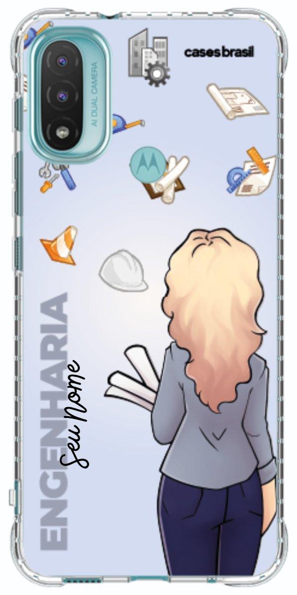 Capinha para Celular Engenharia - Boneca Profissão Com Fundo