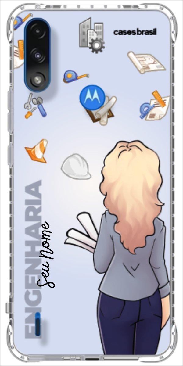 Capinha para Celular Engenharia - Boneca Profissão Com Fundo
