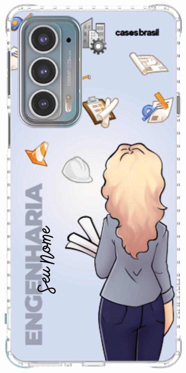 Capinha para Celular Engenharia - Boneca Profissão Com Fundo