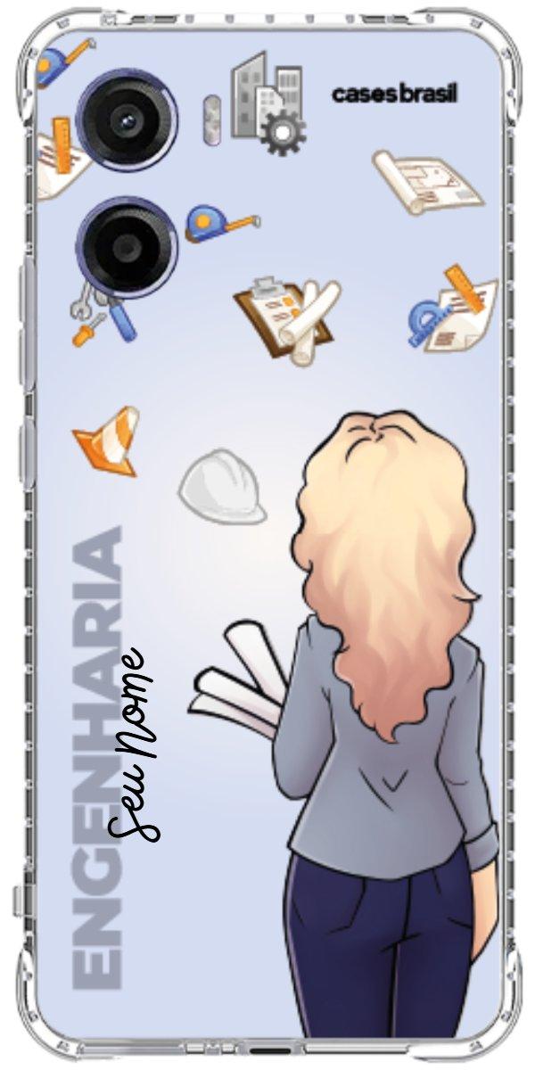 Capinha para Celular Engenharia - Boneca Profissão Com Fundo