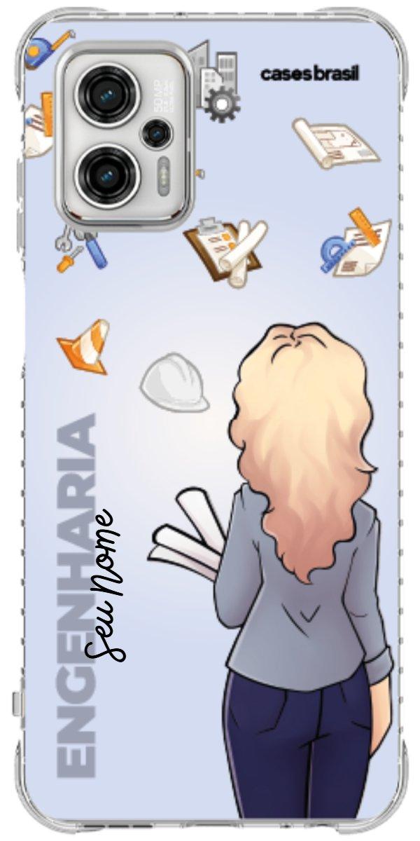 Capinha para Celular Engenharia - Boneca Profissão Com Fundo