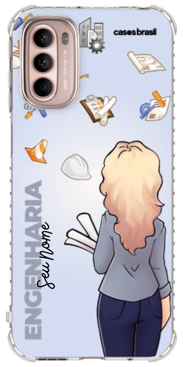Capinha para Celular Engenharia - Boneca Profissão Com Fundo