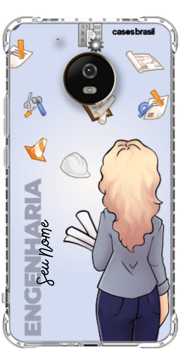 Capinha para Celular Engenharia - Boneca Profissão Com Fundo