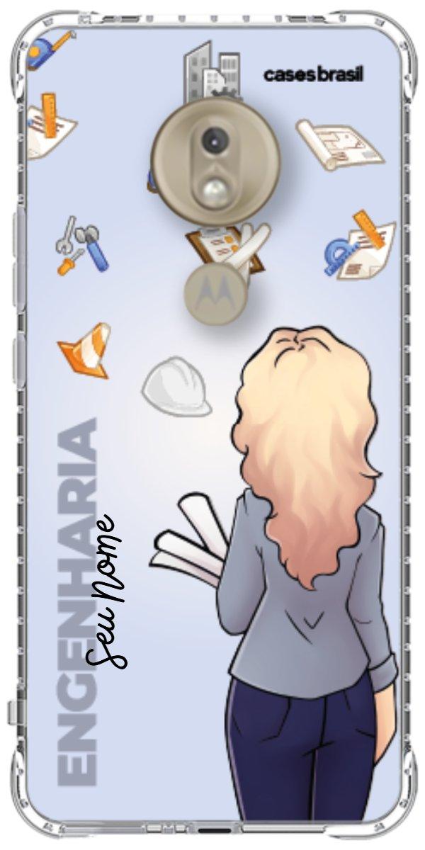 Capinha para Celular Engenharia - Boneca Profissão Com Fundo