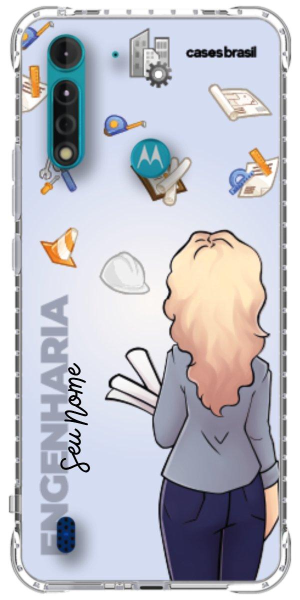 Capinha para Celular Engenharia - Boneca Profissão Com Fundo
