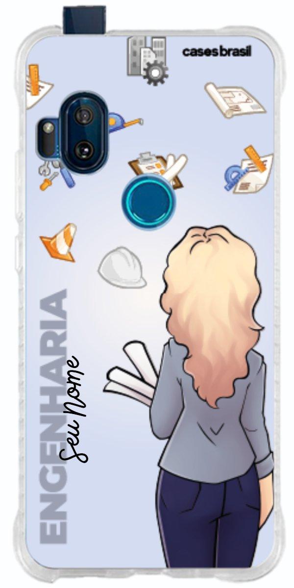 Capinha para Celular Engenharia - Boneca Profissão Com Fundo