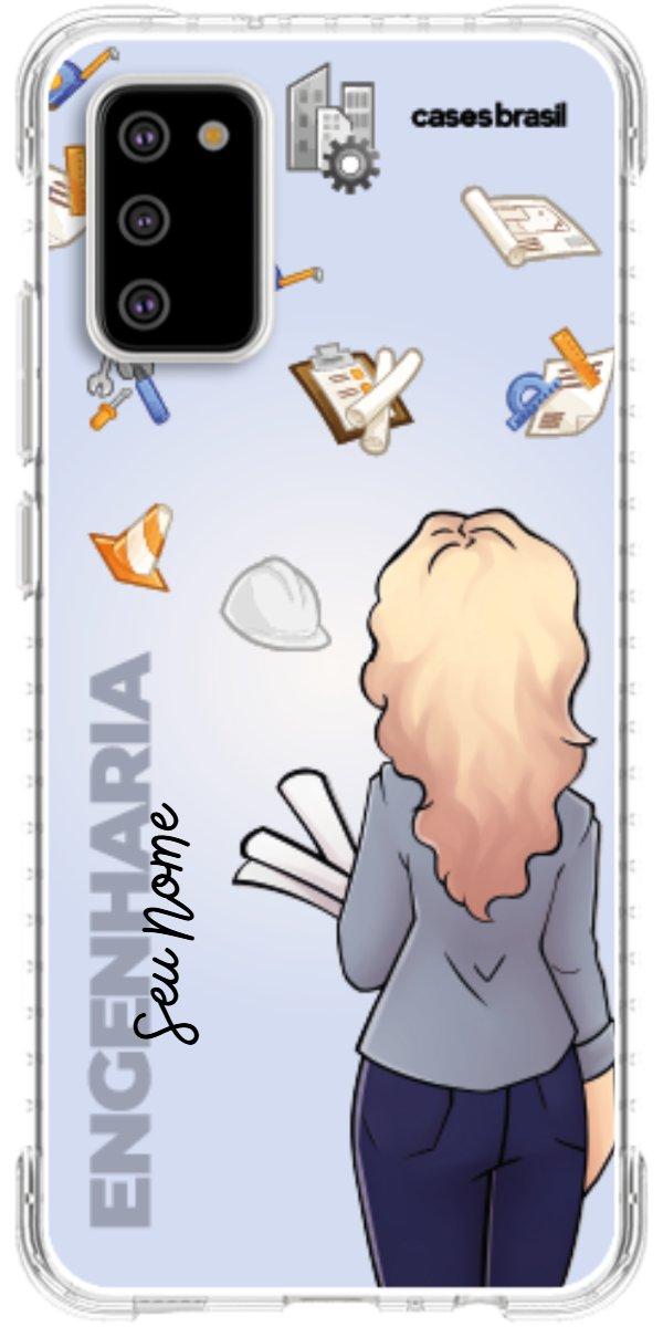 Capinha para Celular Engenharia - Boneca Profissão Com Fundo